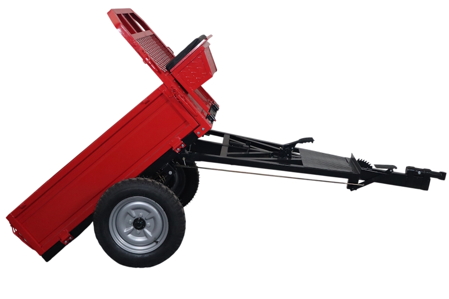 PRZYCZEPKA DO TRAKTORA JEDNOOSIOWEGO MC370 4.00-12 500KG 125x80x30+30cm - obrazek 2